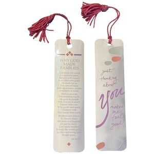 Vintage 1987 Antioch Reflections Bookmarks Jill Wolf Why God Made Families 2pc